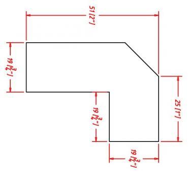 Arctic White Shaker 96" Angled Light Rail Molding